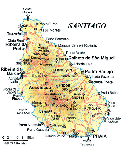 Details zur Insel Hauptinsel Santiago