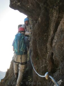 Via Ferrata Roberto Tour 209 - abgerundete halter