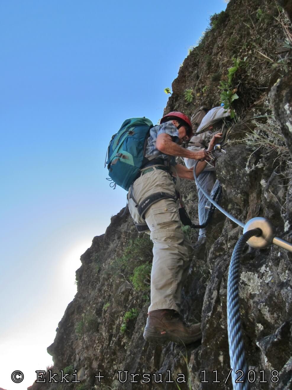 Via Ferrata Roberto Tour 209 - senkrecht aber griffig