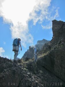 Via Ferrata Roberto Tour 209 - weiter ueber den nord-grat um 11.54 uhr