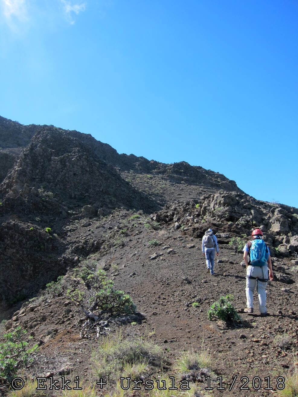 Via Ferrata Roberto Tour 209 - letzter grataufschwung um 12.22uhr