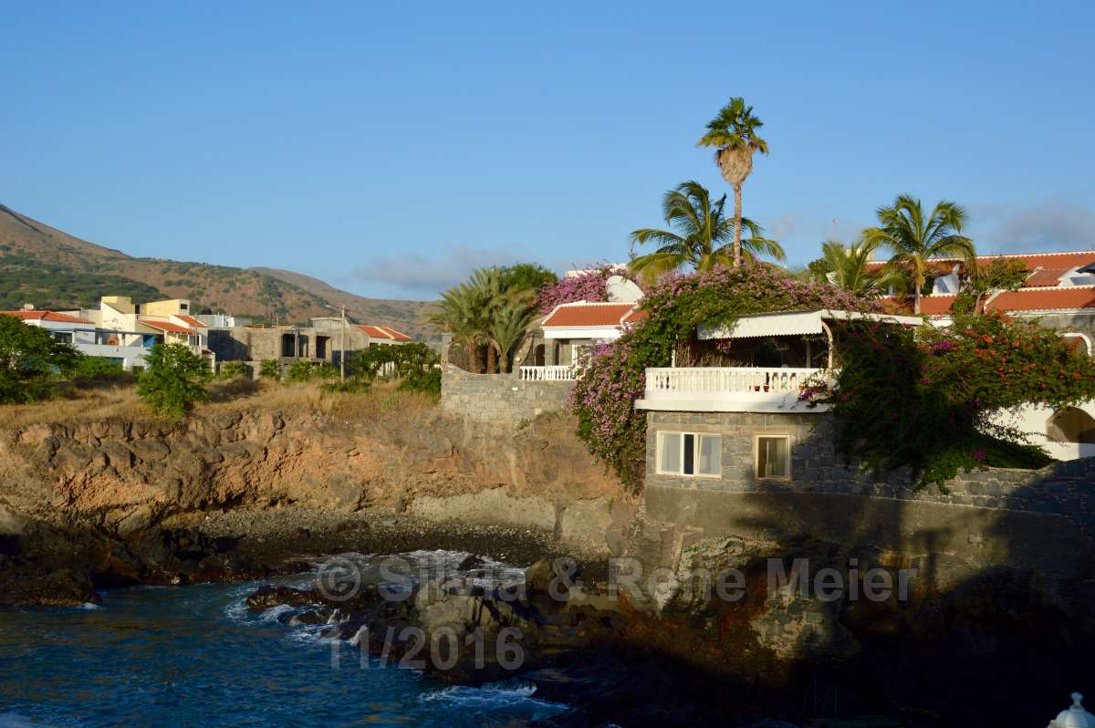 Blick auf das Ressort in der Abendsonne