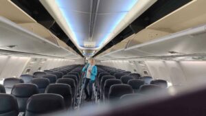 Happy End im Flieger nach Hause