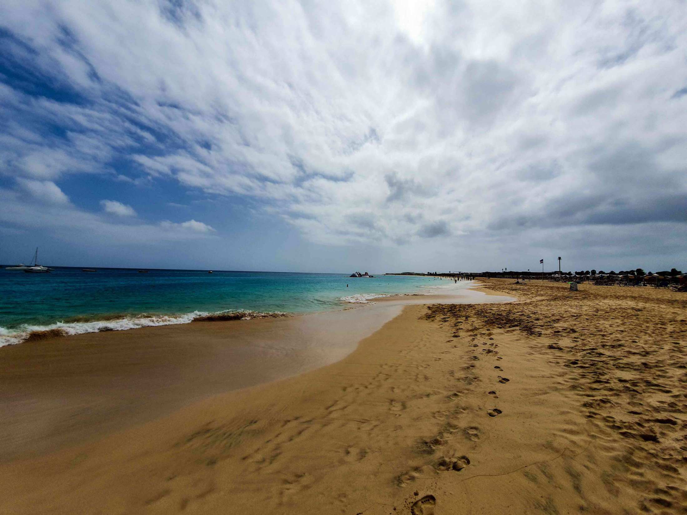 Spuren im Sand von Santa Maria