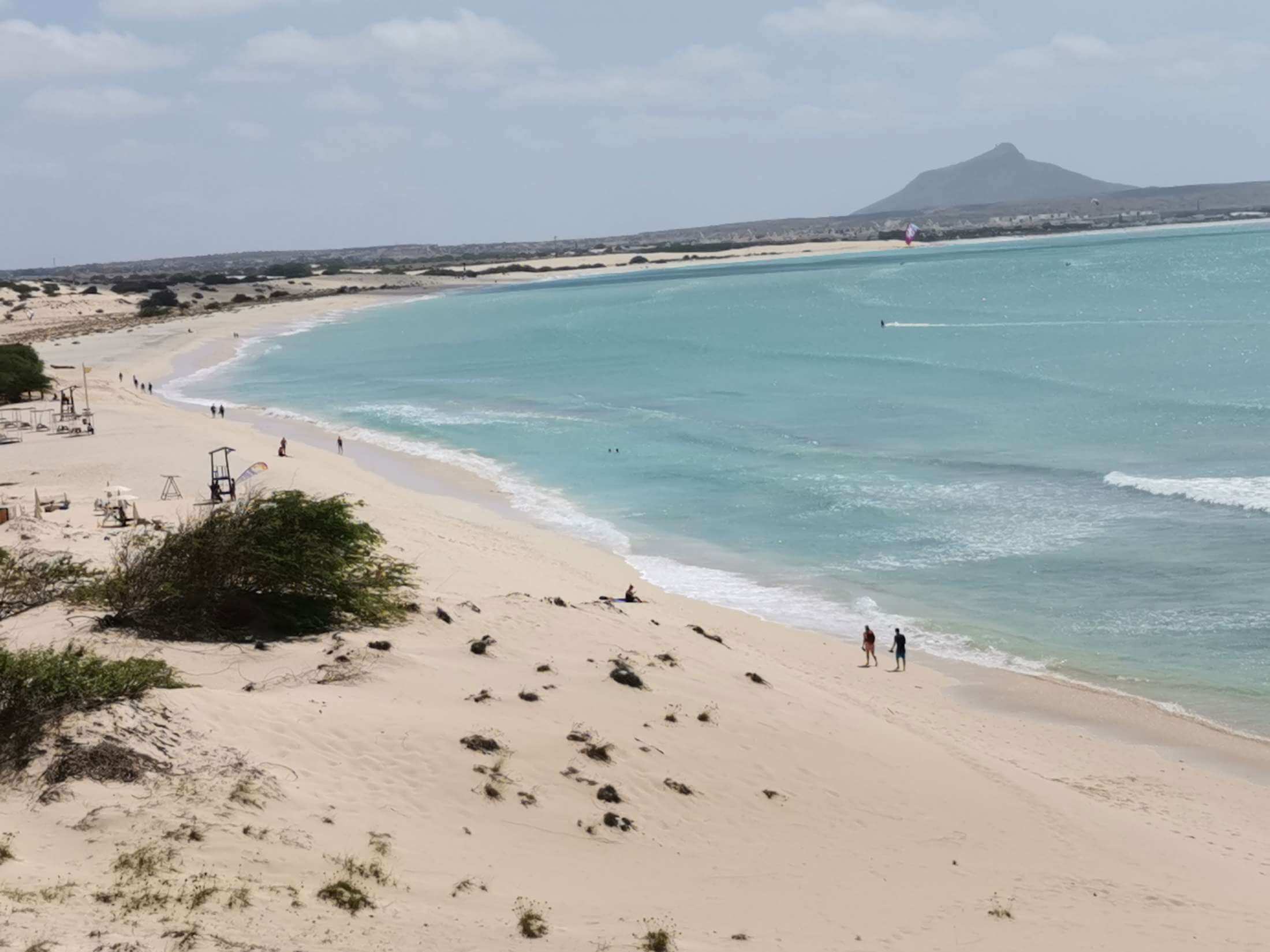Weißer Sandstrand von Estoril auf Boavista