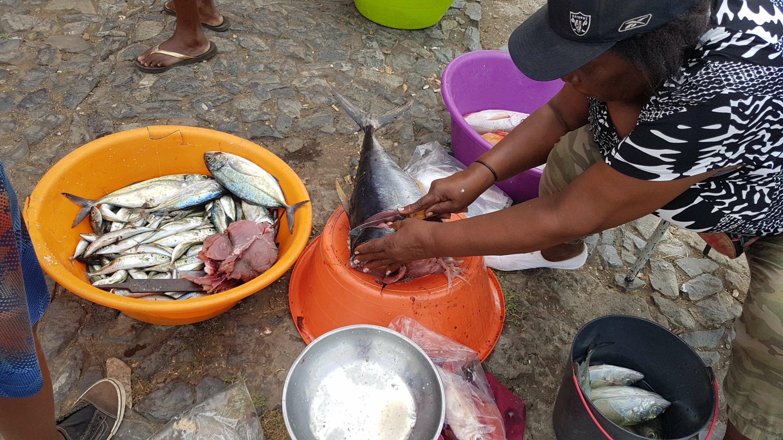 Frischer Fisch in Tarrafal (Santiago)