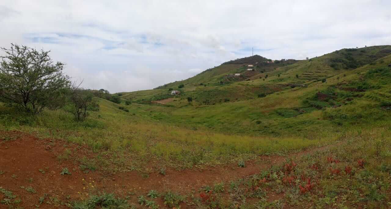 Weitblick über die grüne Natur von Santo Antao