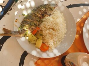 Frischer fisch ist immer lecker!