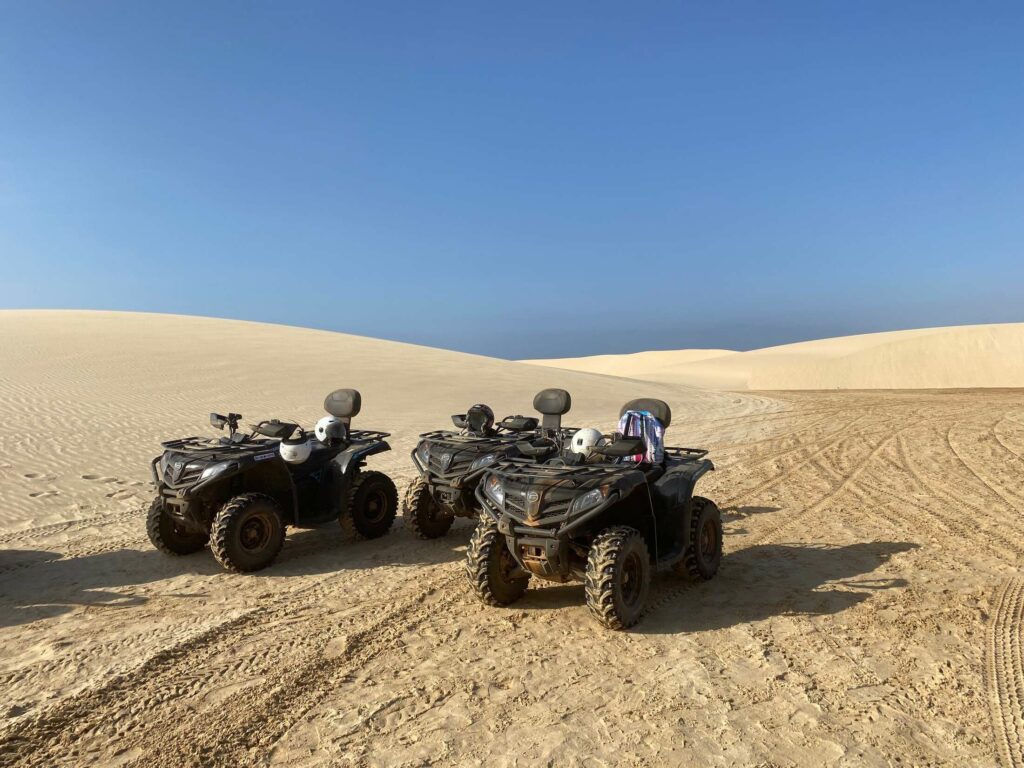 Eine Quadtour am Santa Monica-Strand