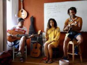 Im Atelier der Familie Baptista