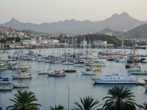 Blick auf die Marina von Mindelo