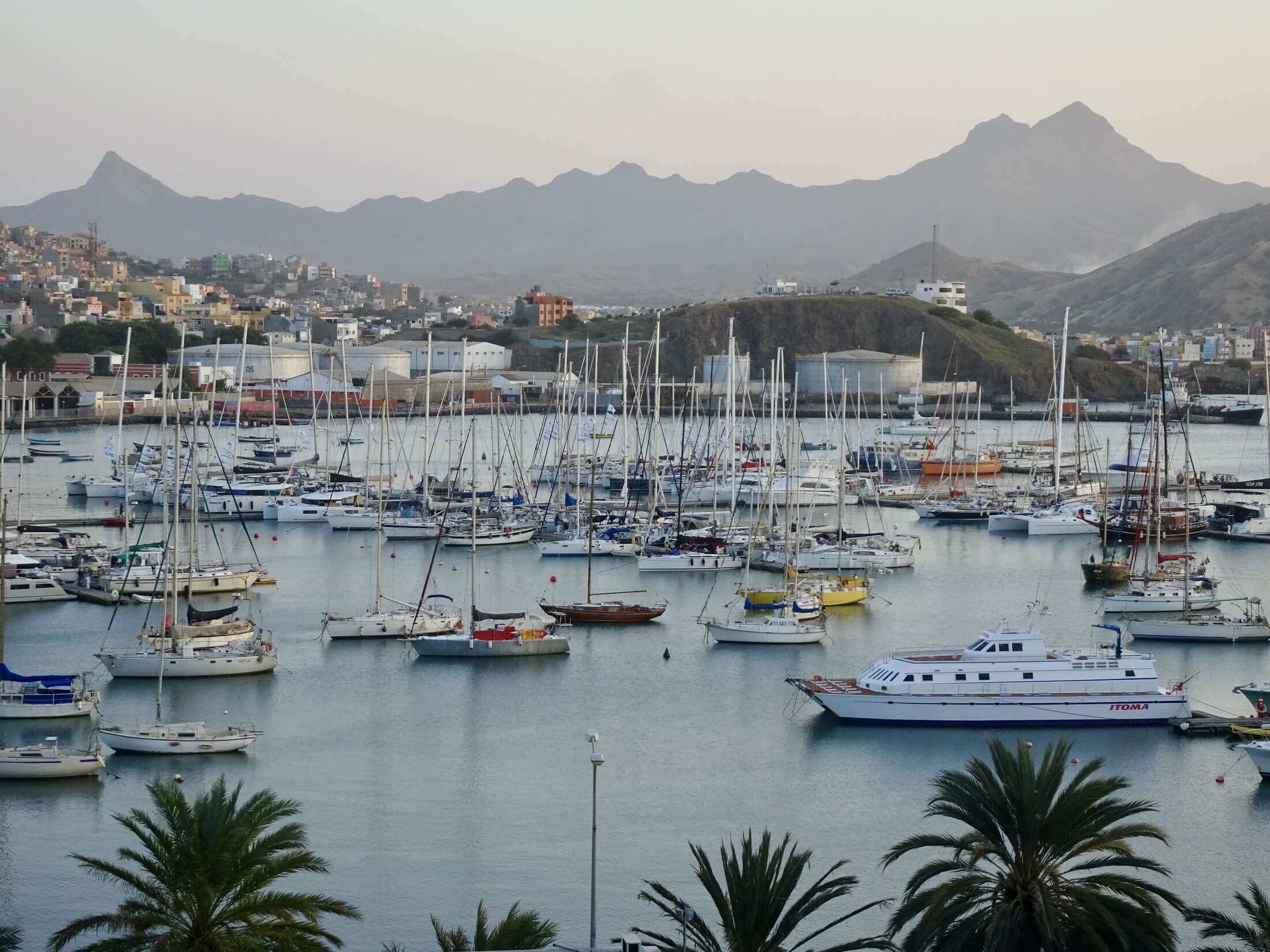 Blick auf die Marina von Mindelo