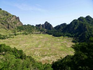 Blick in den Cova-Krater auf Santo Antão