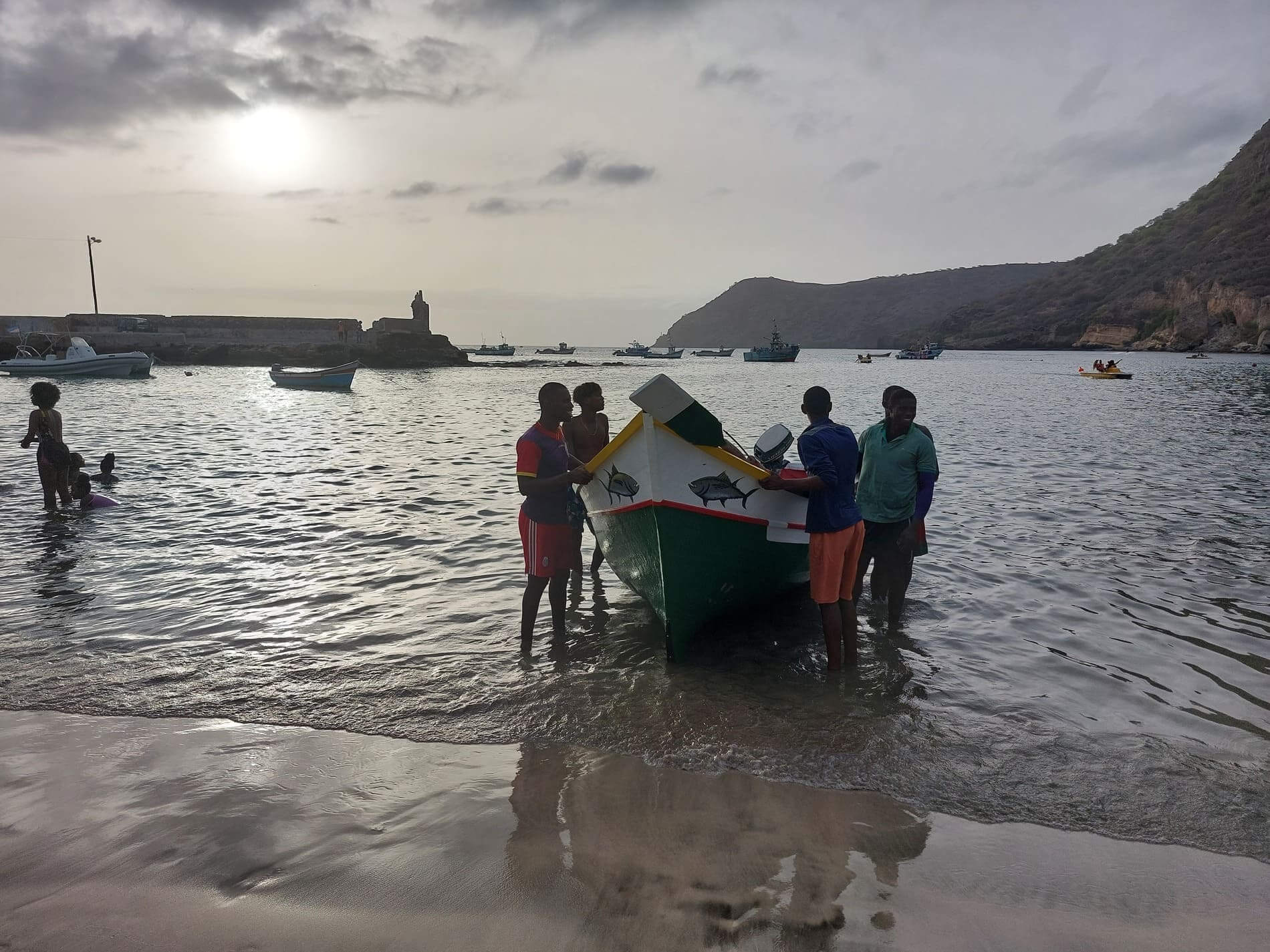 Fischer in Tarrafal, Santiago